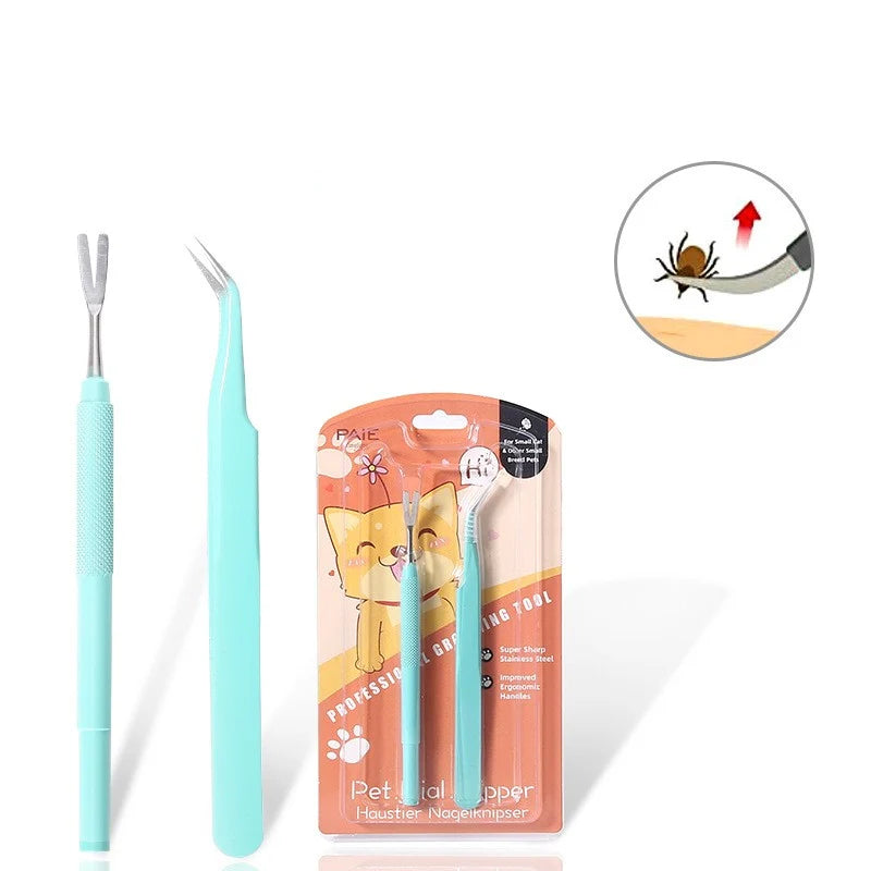 Pet Tick Tweezers 2-Pack - Stainless Steel Grooming Tool – image 6