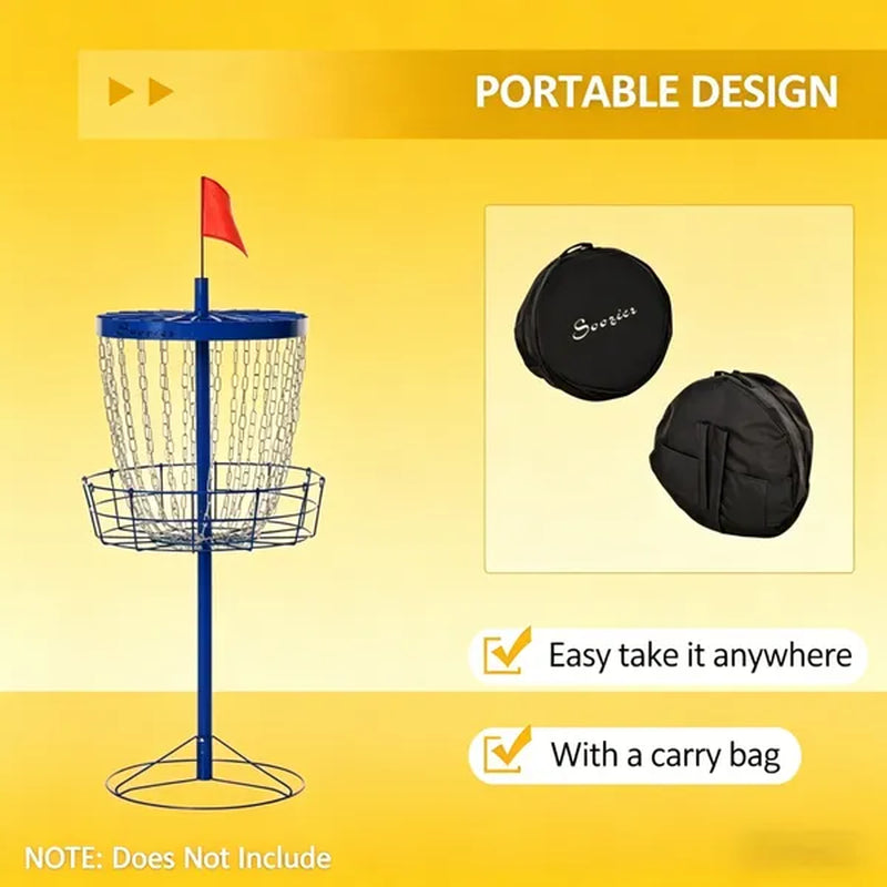 Portable Disc Golf Basket Target With 24 Chains And Carry Bag – image 5