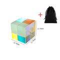 Dichroic Glass Prism Cube 15mm - Color-Shifting Optical Desk Gift