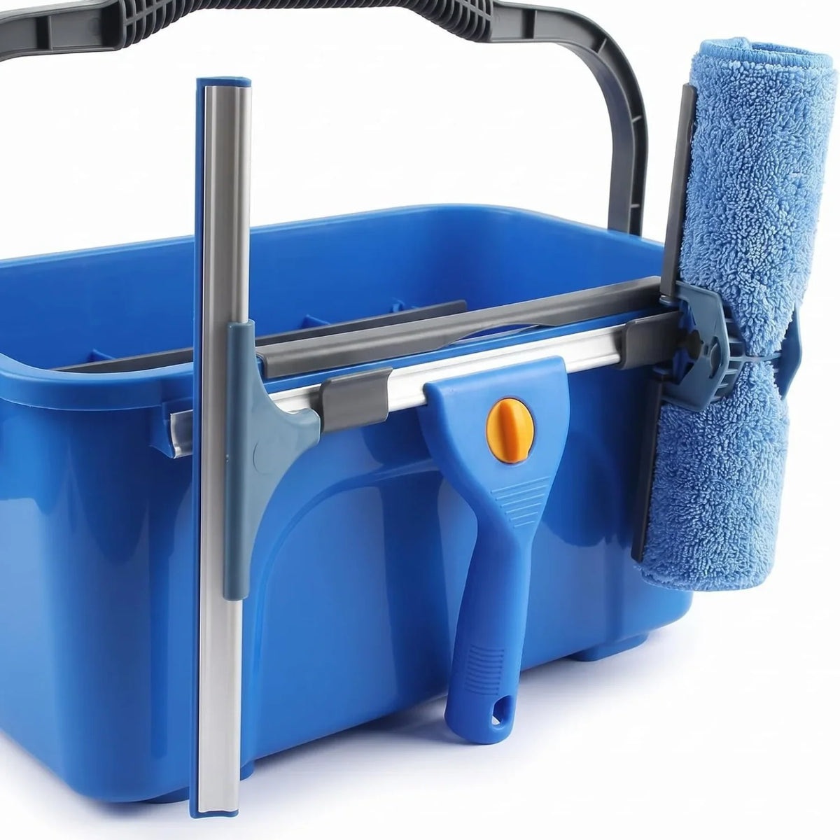 Window Cleaning Kit with Squeegee, Scrubber, Bucket & Pole – image 5