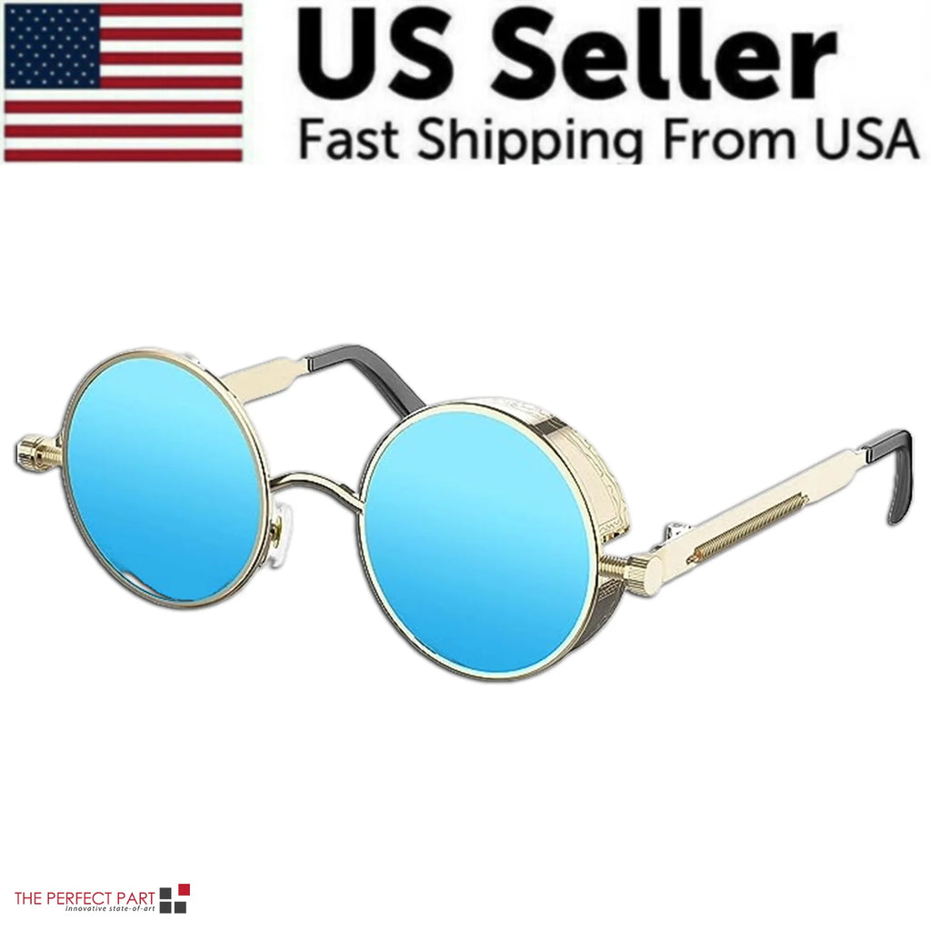 Round Sunglasses – Polarized Retro Metal Frame, UV400 – image 4