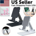 Adjustable Phone Tablet Stand – Foldable Aluminum Desk Holder