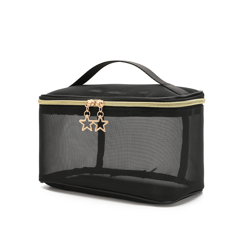 Hanging Toiletry Bag – 2-Pack Double-Layer Mesh Cosmetic Bag