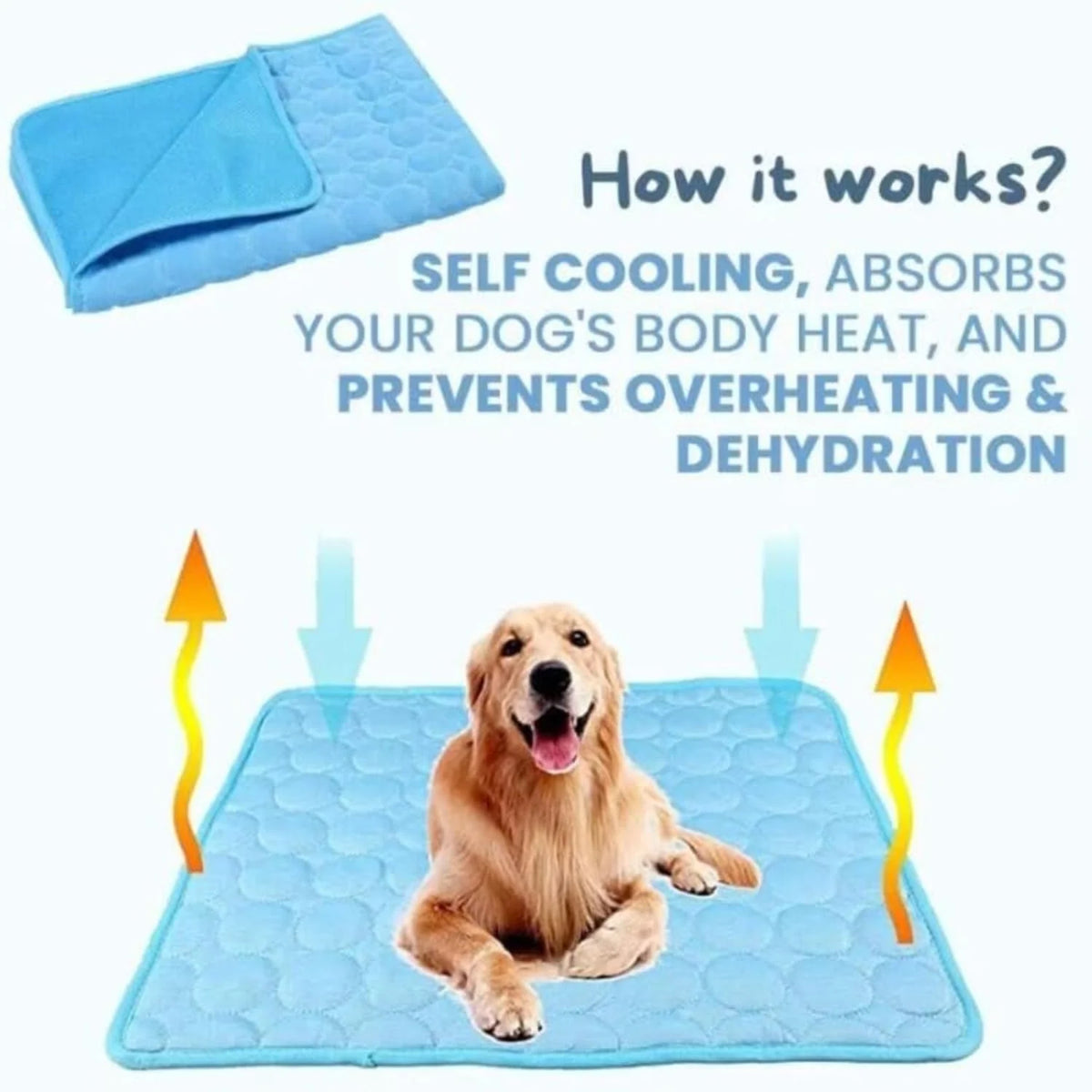 Dog Cooling Mat - Gel-Free Washable Self-Cooling Pad – image 3