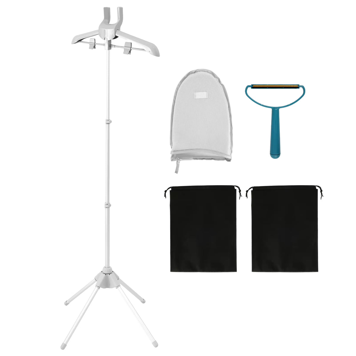 Adjustable Garment Steamer Stand with Hanger, Foldable, 33–63 in – image 1