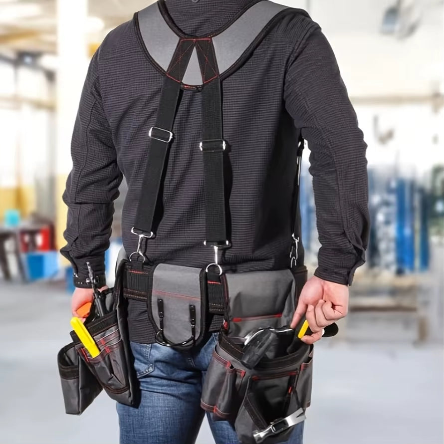 Tool Belt with Suspenders, 22 Pockets, Adjustable 32 to 66 Inch – image 5