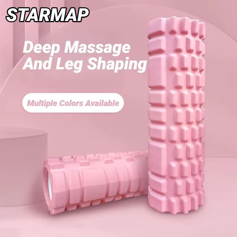 Hollow Grid Foam Roller, 30 cm EVA Exercise Roller – image 2