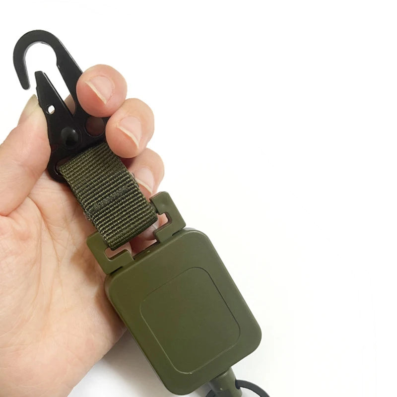 Heavy Duty Retractable Key Reel – Workwear Belt Clip Carabiner, 24 in Cable – image 7