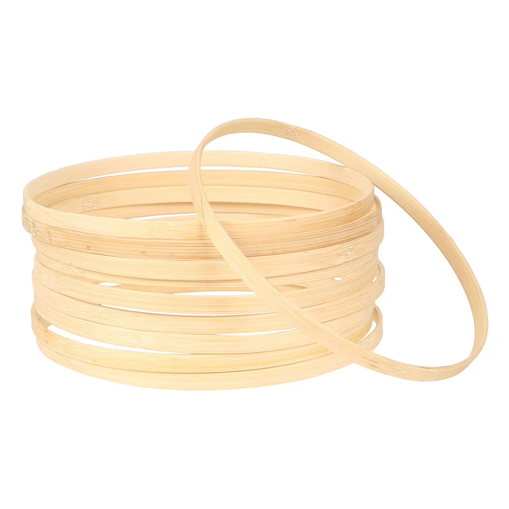 Bamboo Floral Hoop Rings, 10-Pack 26 cm Macrame & Wreath Hoops