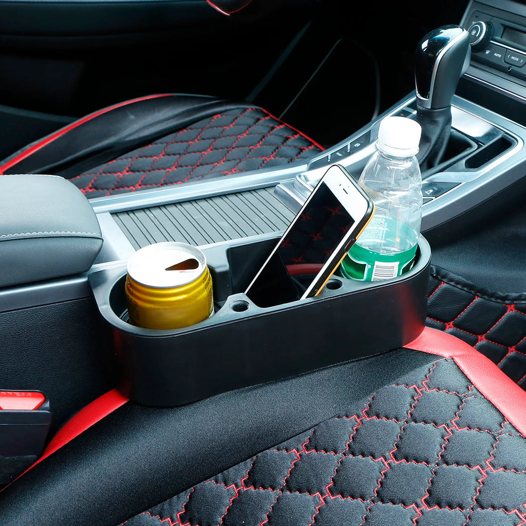 Car Seat Gap Organizer – Cup Holder Wedge with Phone Slot – image 2