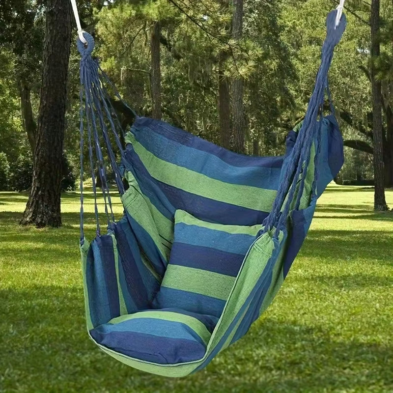 Thick Canvas Camping Hammock - Anti-Rollover
