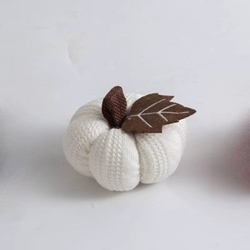 Knitted Pumpkin Decor Set of 3 - Fall Harvest Table and Shelf Accents – image 8
