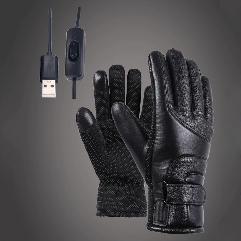 USB Heated Gloves – Touchscreen Windproof Winter Hand Warmers