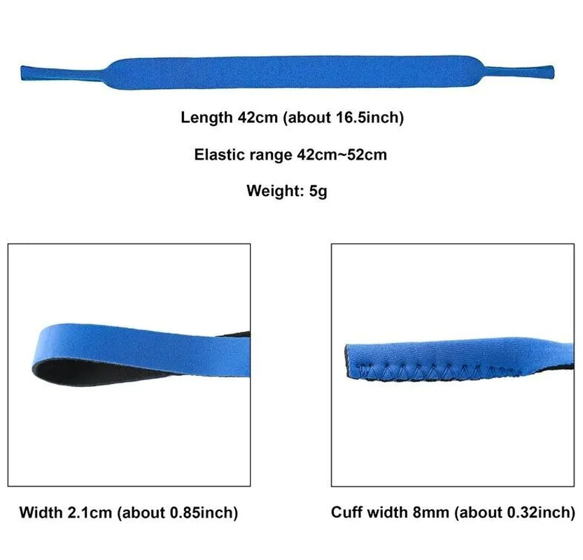 Sunglasses Strap – 4-Pack Elastic Eyewear Retainer Cords – image 3
