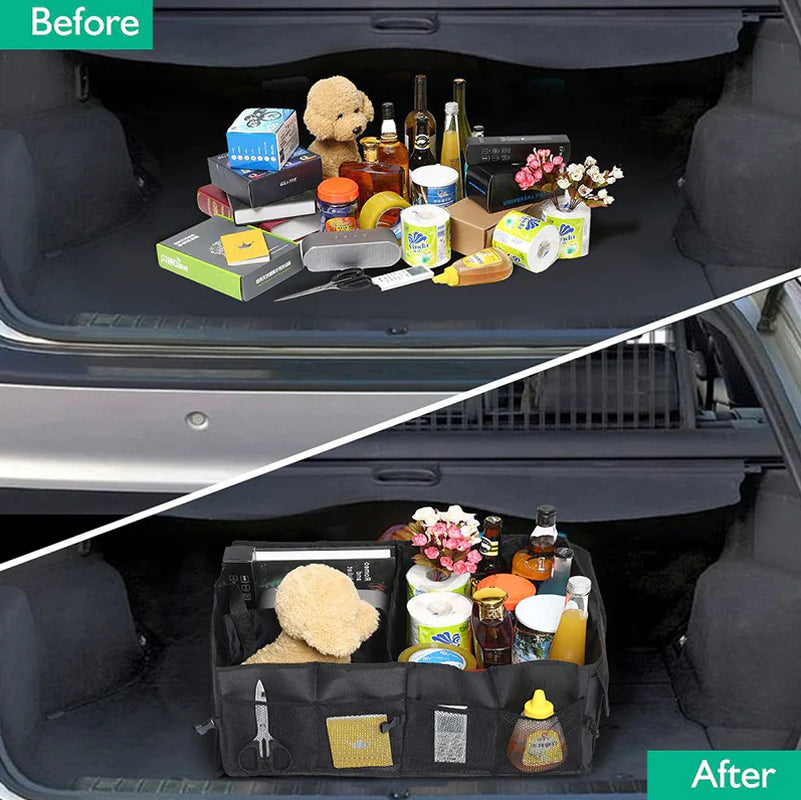 Collapsible Trunk Organizer 40L, Oxford Fabric with Pockets – image 10
