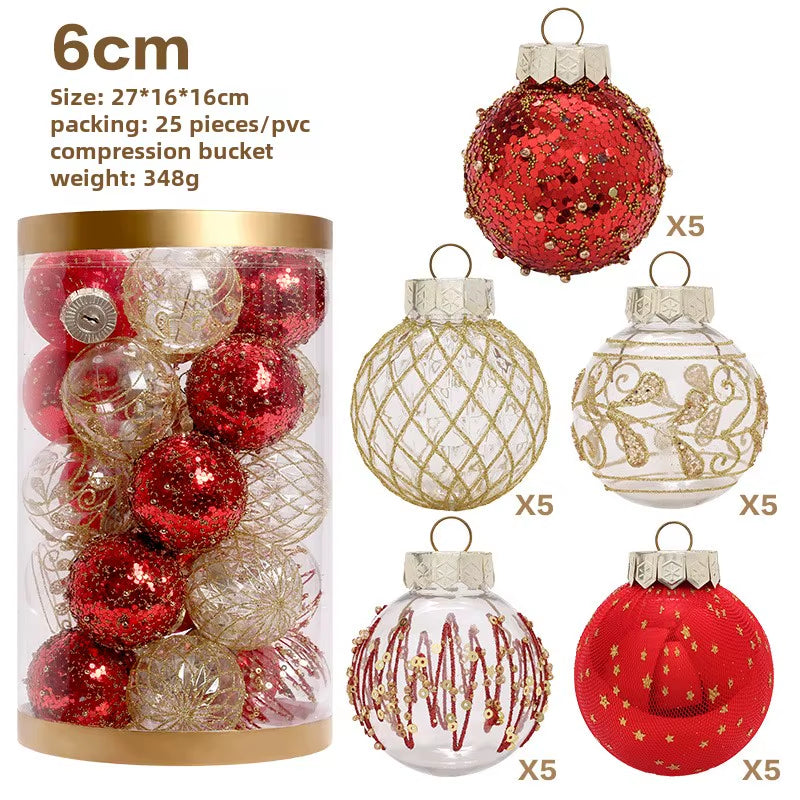 Christmas Ball Ornaments 25 Pack, 2.4 In Tree Decorations