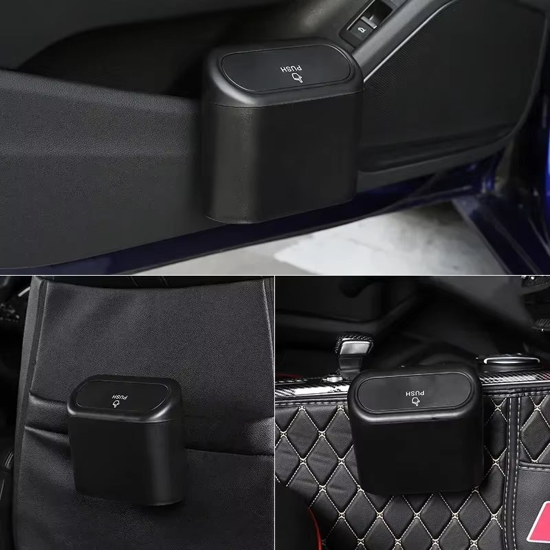 Mini Leak-Proof Car Trash Can with Lid – image 2
