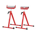Folding Roller Stand 2-Pack with Edge Guides, 250 lb Each – image 1