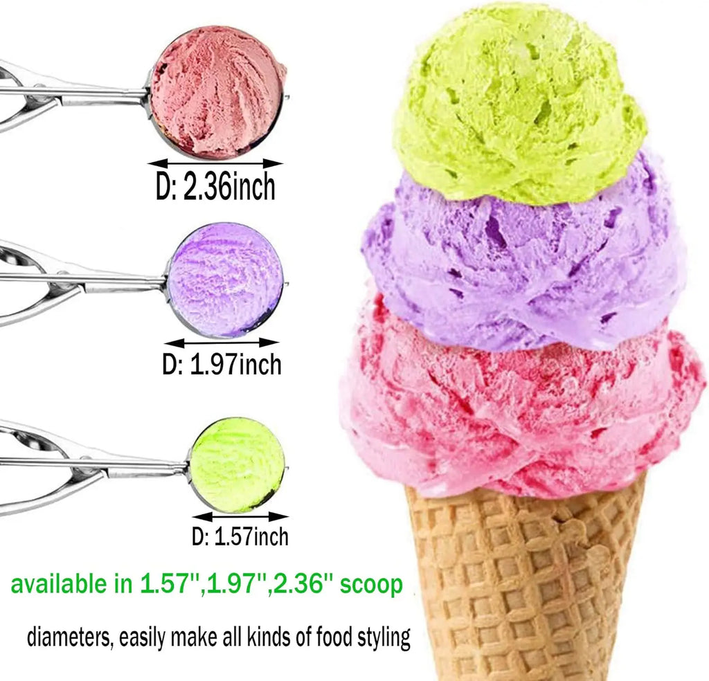 Cookie Scoop with Trigger - Stainless Steel, 4/5/6cm – image 3