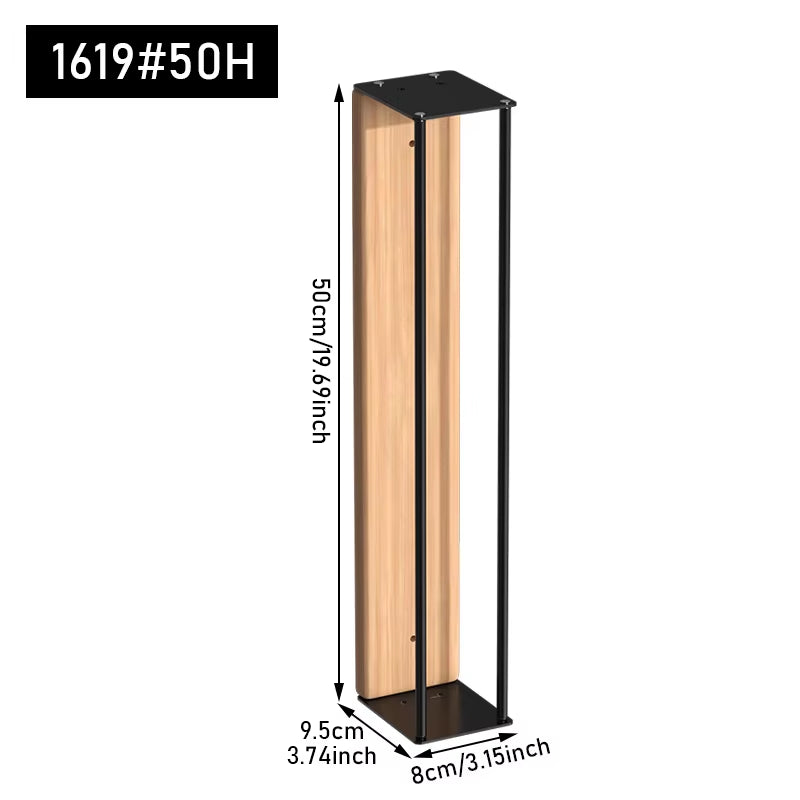Rolled Towel Rack - Wall Mounted Iron and Wood Bathroom Towel Holder – image 8