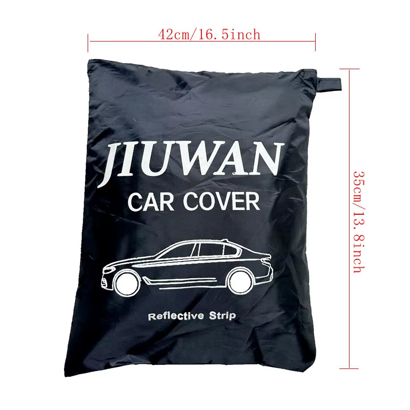 Full Car Cover, Waterproof Outdoor Auto Cover with Reflective Strips – image 6