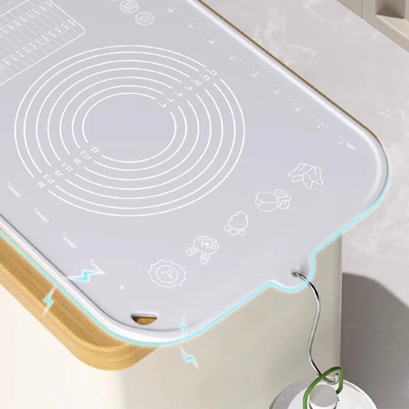 Silicone Pastry Mat - Extra Thick Non-Slip Dough Rolling Mat – image 3