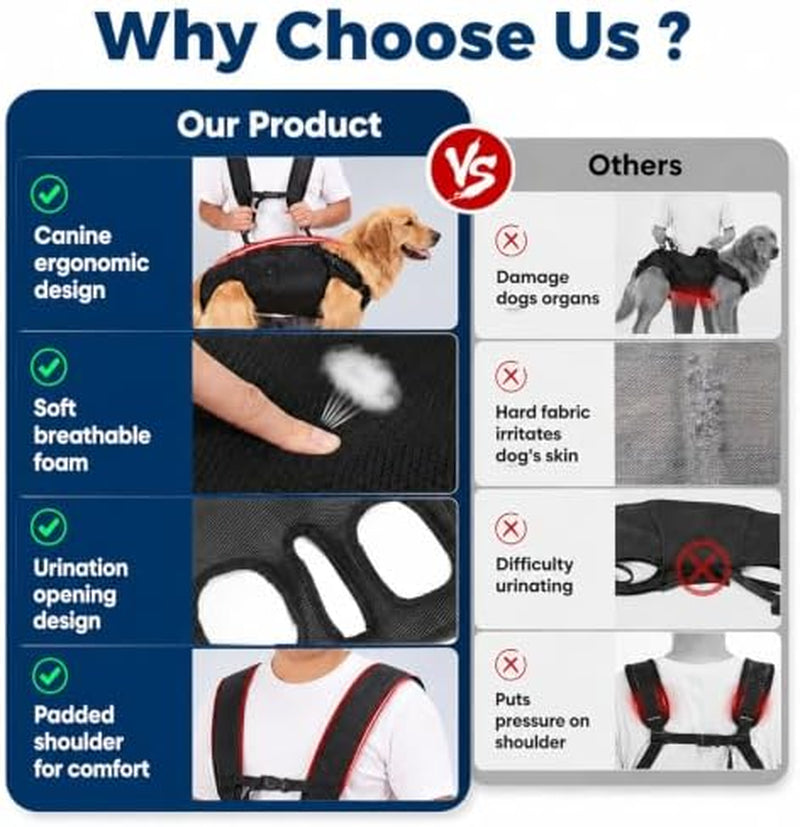 Dog Lift Harness Carrier Full Body Support Sling Large – image 9