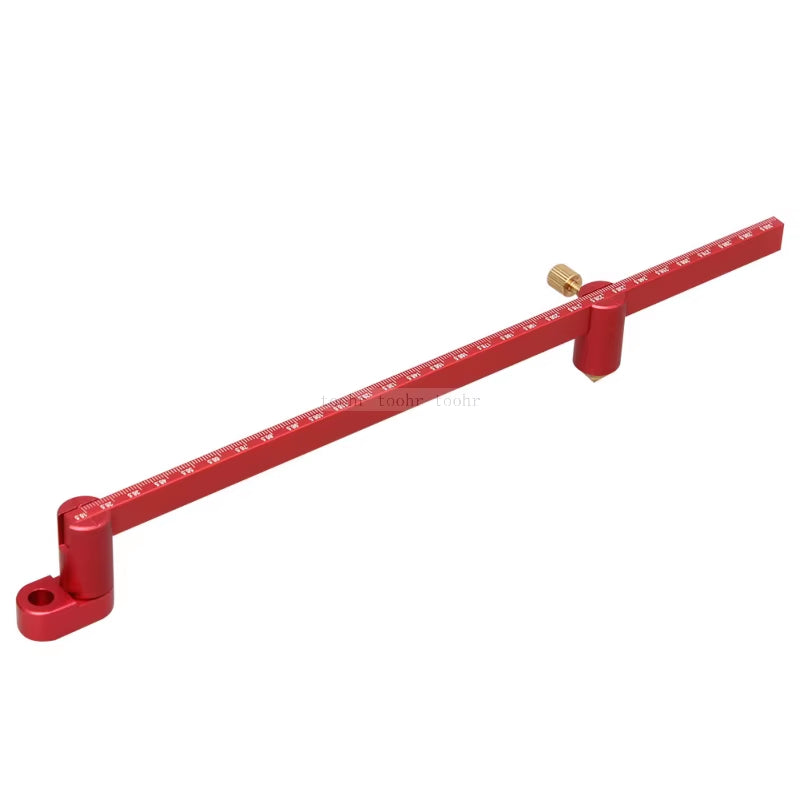 Center Finder Ruler – 300 mm Woodworking Scribing Gauge