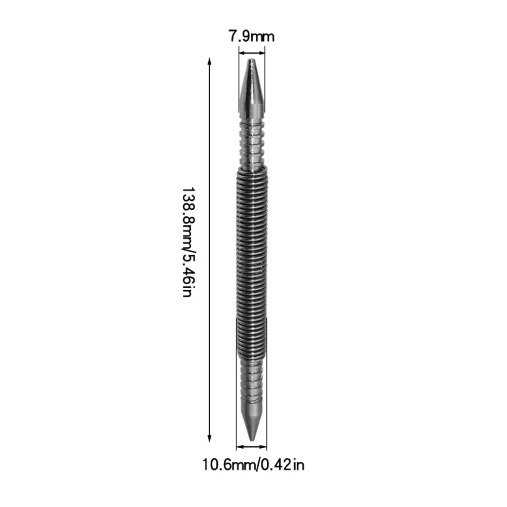 Spring-Loaded Center Punch – Hammerless Nail Set Tool – image 7