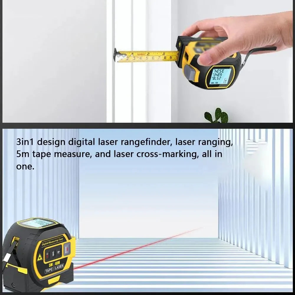 Laser Tape Measure 3-in-1 Digital Rangefinder with 16 ft Tape – image 5