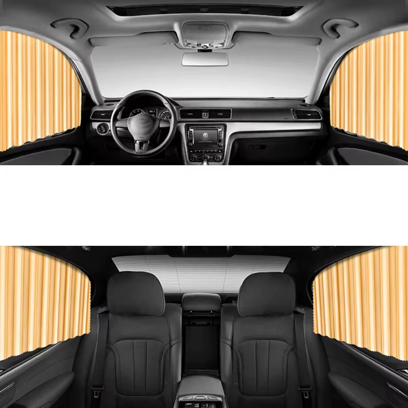 Magnetic Car Window Sun Shades – Front or Rear Side Curtains – image 7