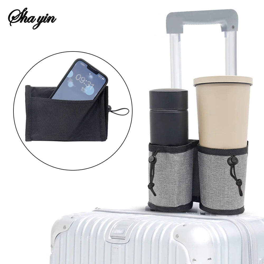 Luggage Cup Holder - Suitcase Handle Drink Caddy for Travel – image 4
