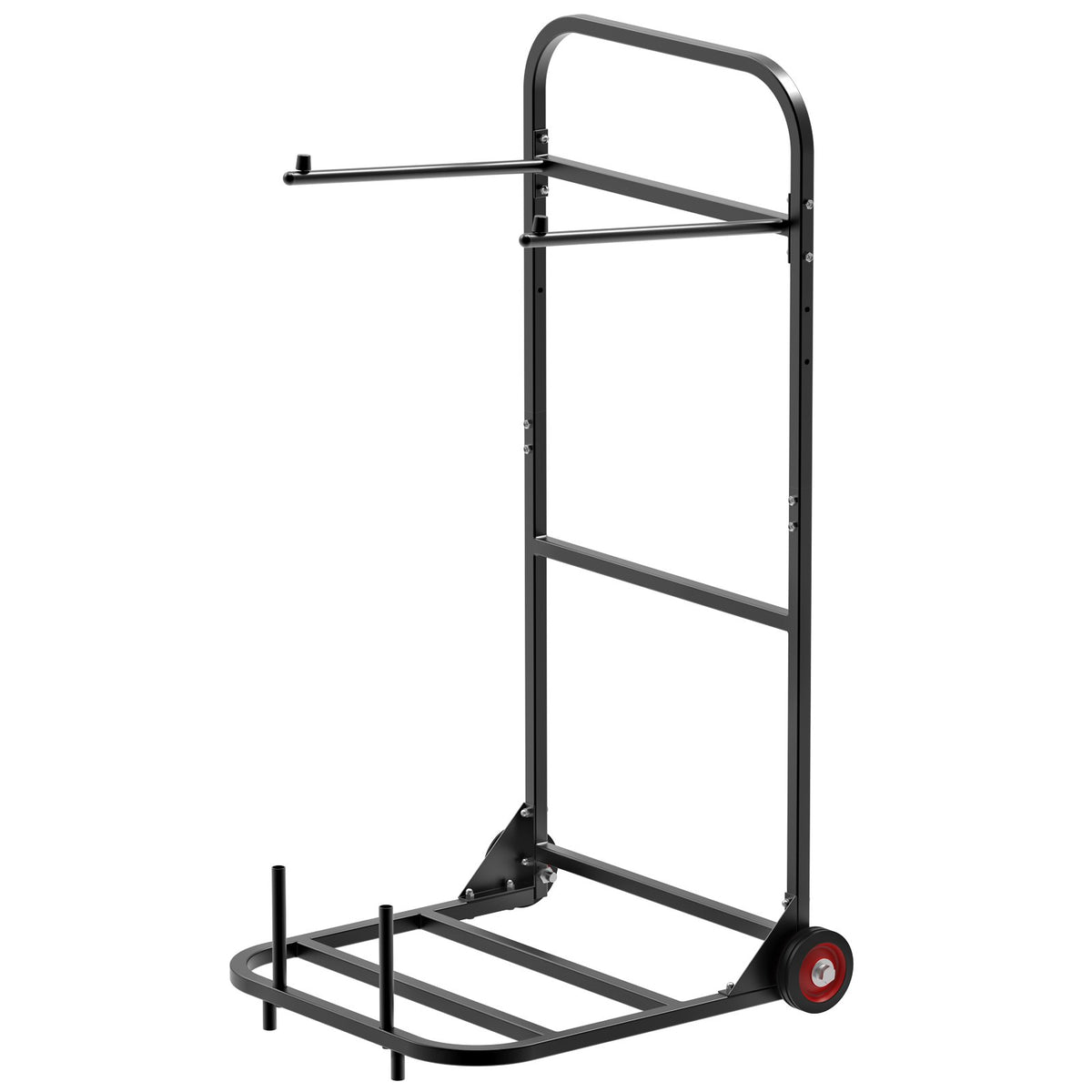 Folding Chair Cart for 10 Chairs, 100 lb Steel Chair Dolly – image 2