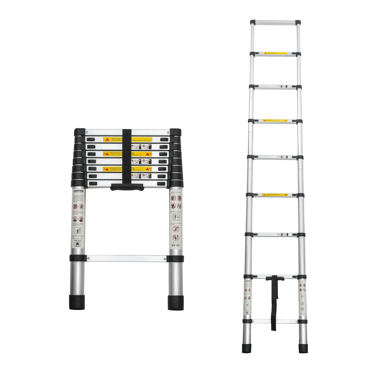 Telescoping Ladder 8.5 ft, Aluminum Extension Ladder 300 lb – image 3