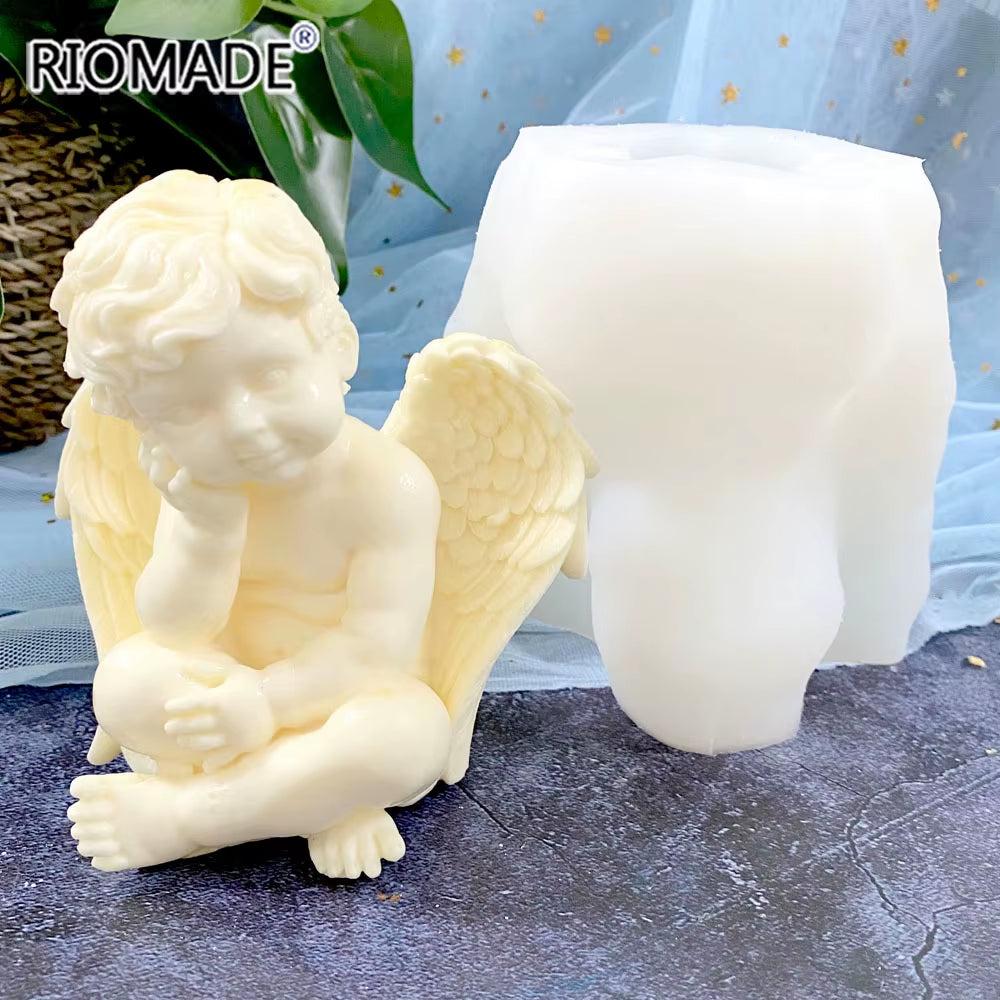 3D Angel Silicone Mold for Candles, Resin, Soap and Plaster – image 2