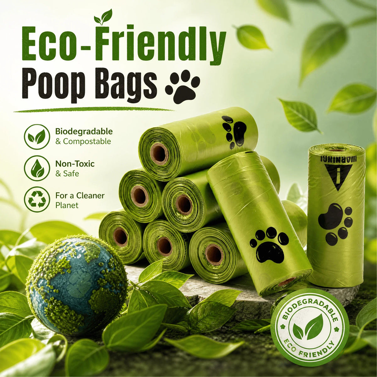 Biodegradable Dog Poop Bags – 10 Rolls, Leak-Proof – image 3