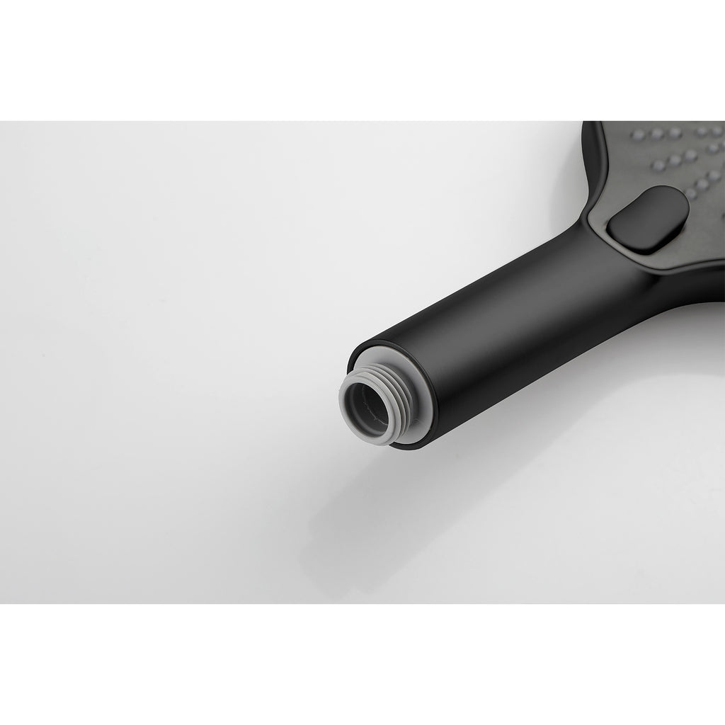 Handheld Shower Head with 28 in Slide Bar and 59 in Hose, Matte Black