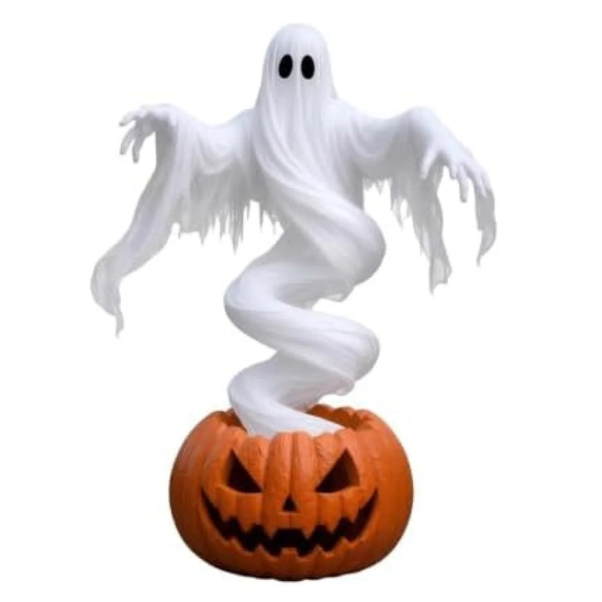 Swirling Ghost Pumpkin Yard Light 43.3 in, LED Resin Halloween Decor – image 4