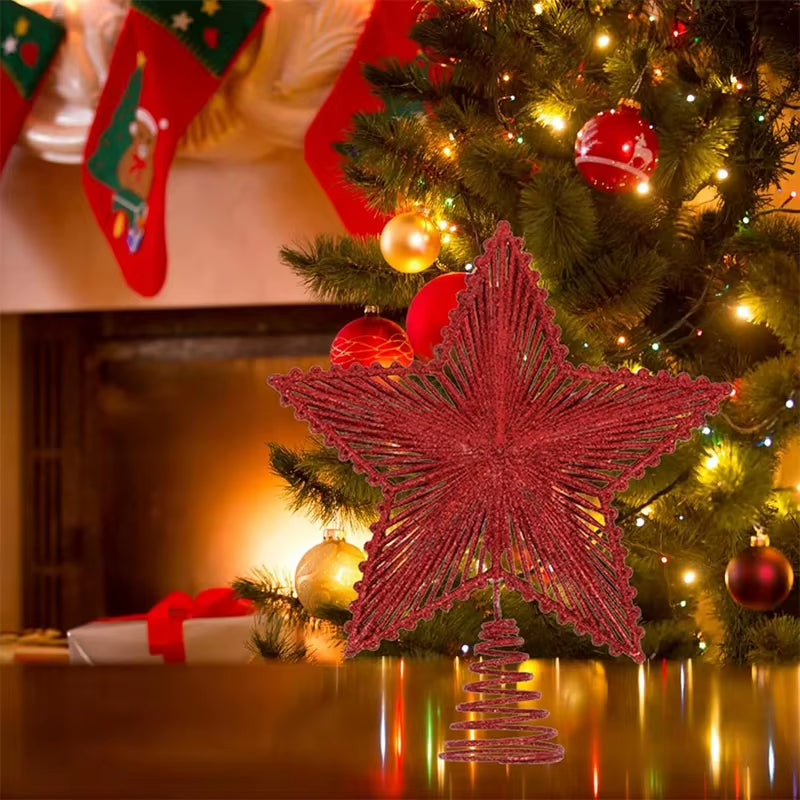 Christmas Tree Topper Star - 25 cm Glitter Star – image 5