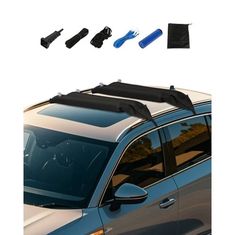 Inflatable Soft Roof Rack Bars, 37.6 in Universal Car Roof Rack Pads