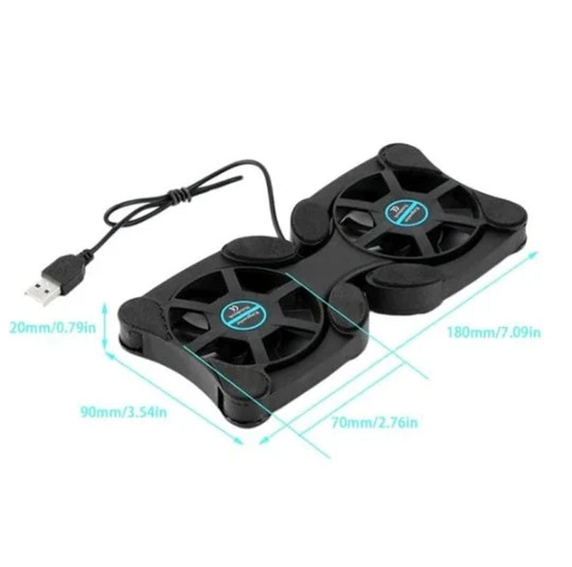 Laptop Cooling Pad, Slim Dual-Fan USB Cooler Stand – image 4