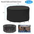 Round Patio Table Cover 73 in - Waterproof Outdoor Furniture Cover – image 8