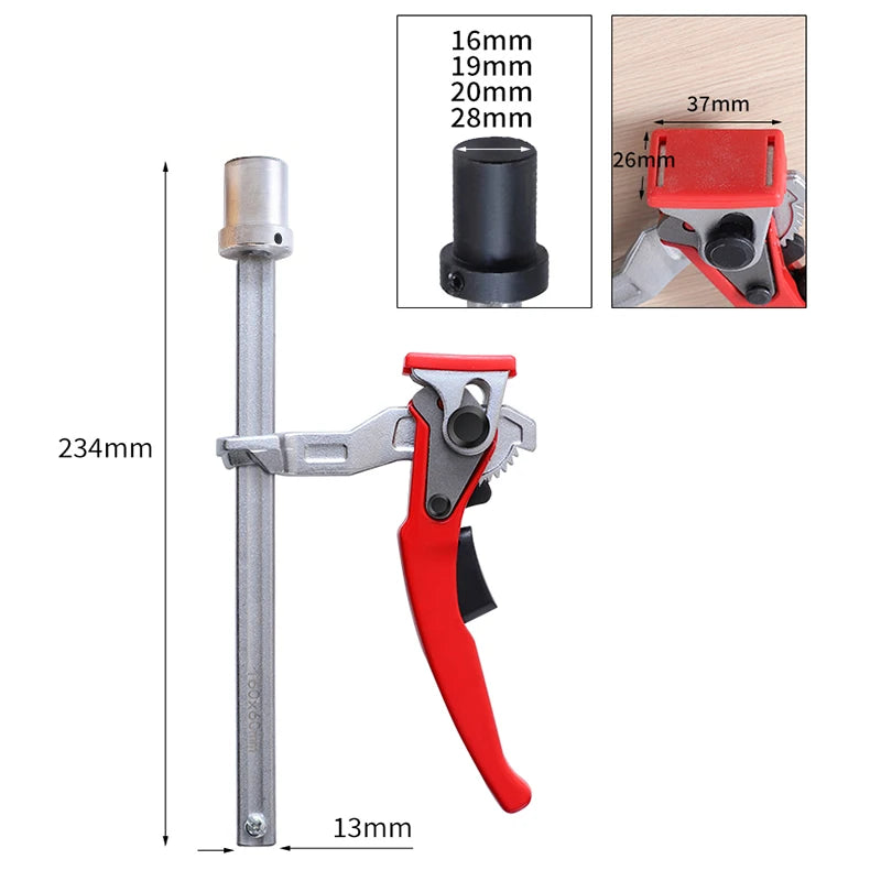 Bench Hold Down Clamp - Quick Acting Dog Hole Clamp, 16-28mm – image 5