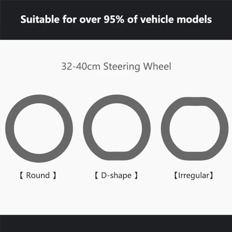Silicone Steering Wheel Cover - Non-Slip Grip for 32-40 cm Wheels – image 3