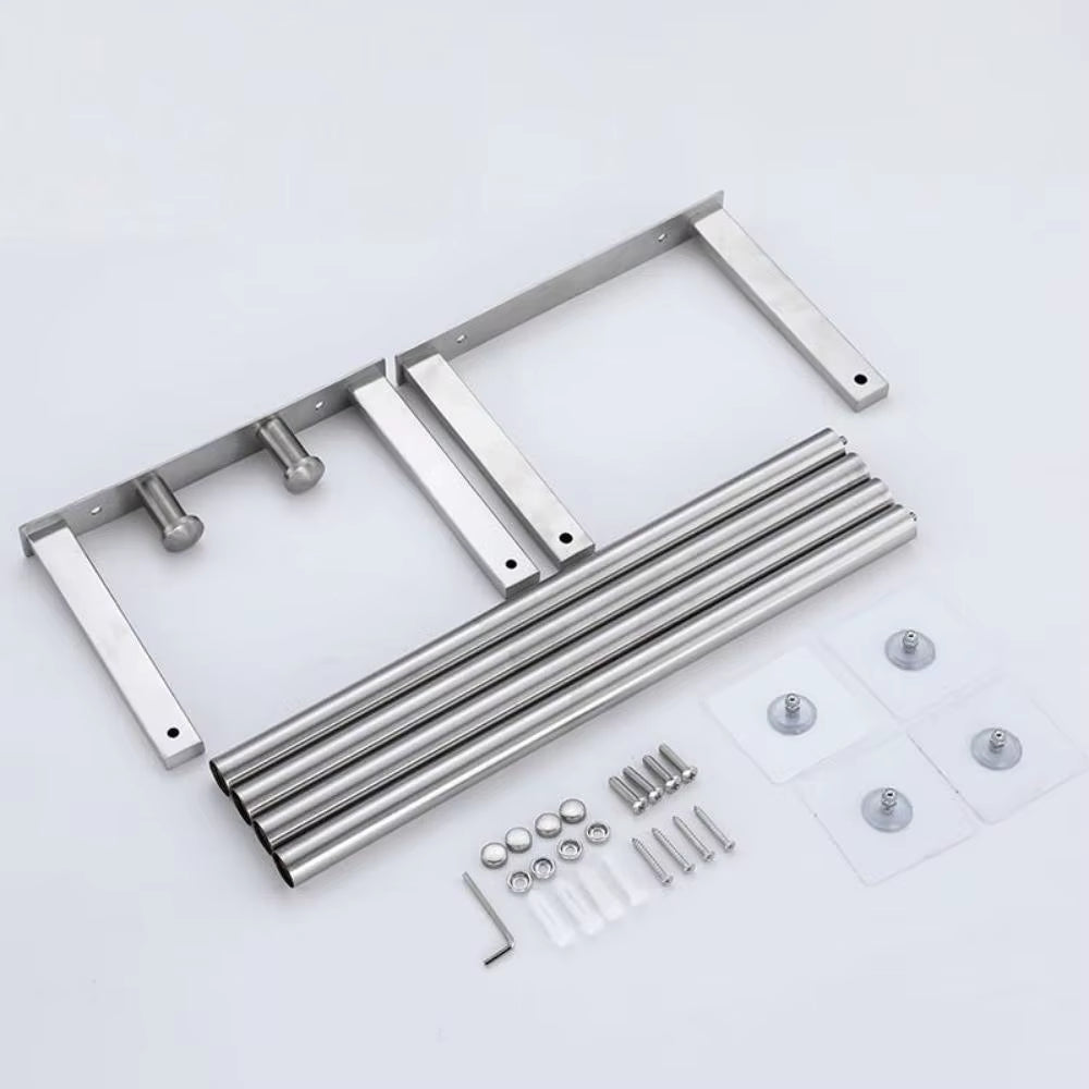 Bathroom Towel Rack for Rolled Towels Wall Mounted Towel Storage Rack for Bathroom Organization Stainless Steel Towel Storage