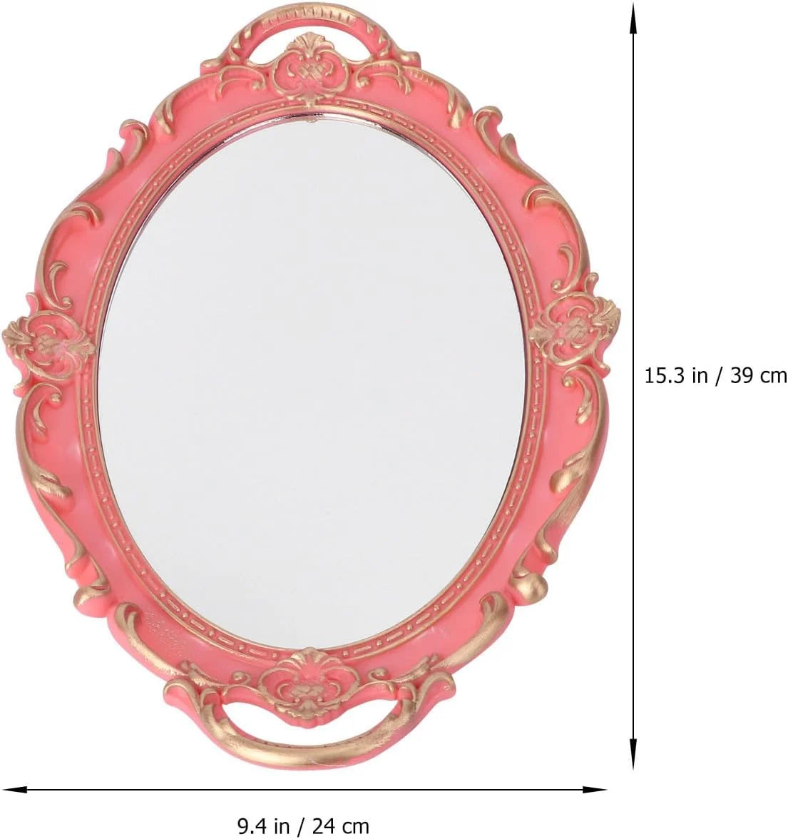 Mirror Vanity Tray, Vintage-Style Makeup and Perfume Organizer – image 2