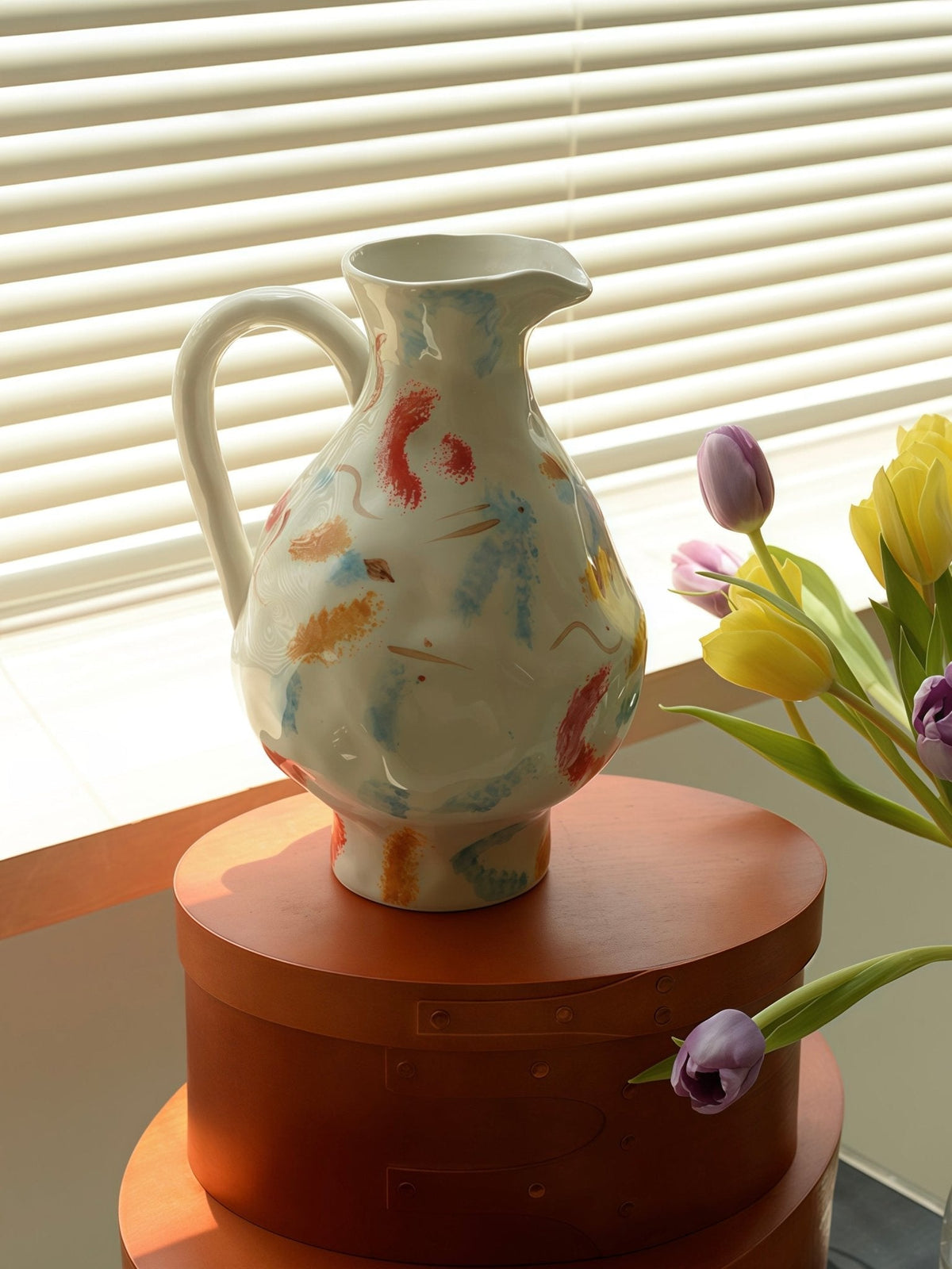 Handmade Nordic Pottery Jug Vase – image 4
