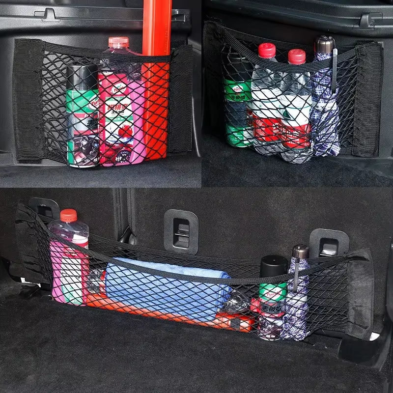 Elastic Mesh Cargo Net Pocket - Car Trunk & Seat Back Organizer – image 6