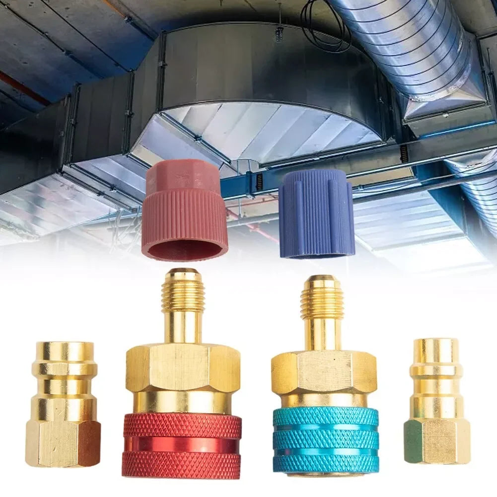 HVAC R1234YF to R134A Car AC Quick Coupler Adapter Set – image 5