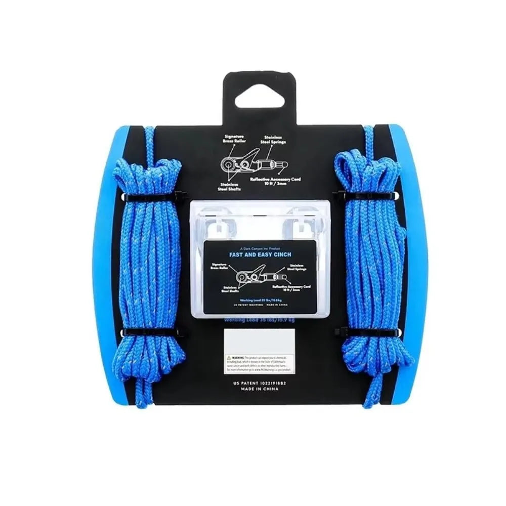 Rope Tensioner Set, Knot-Free Stainless Steel Tie-Down Adjusters – image 3